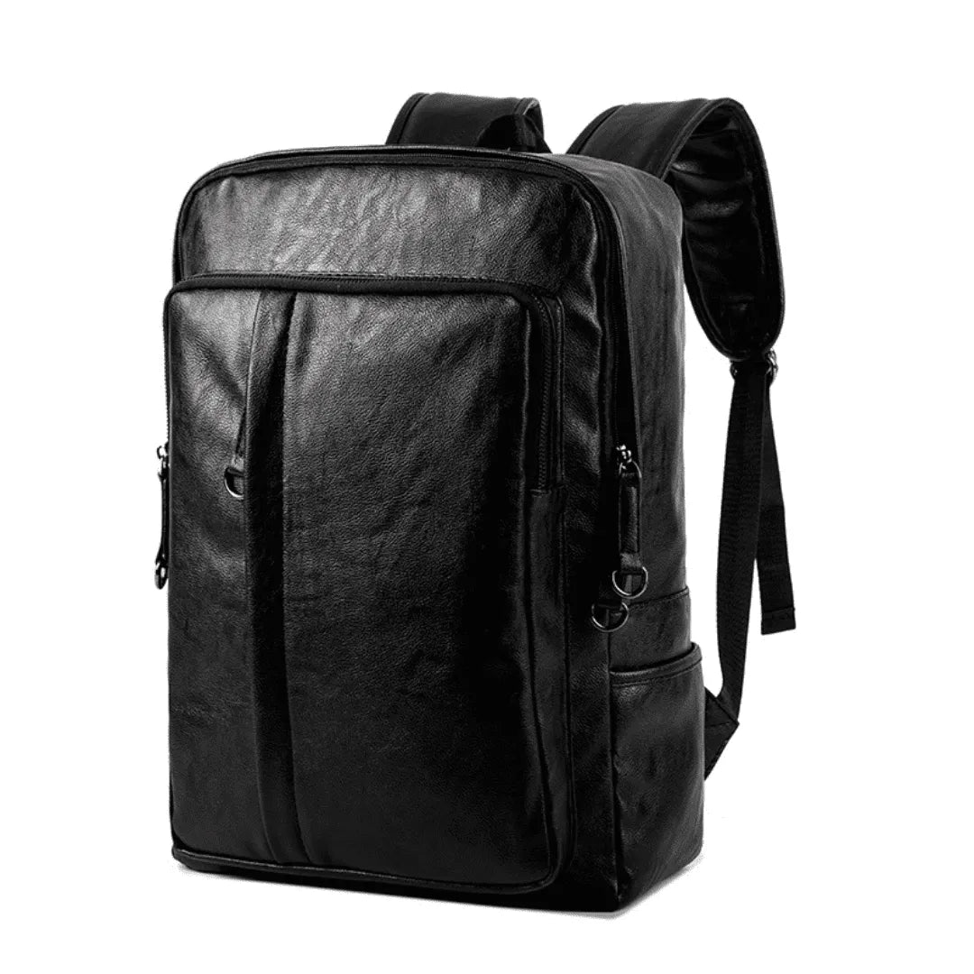 Mochila de Couro Modelo Mônaco Preta