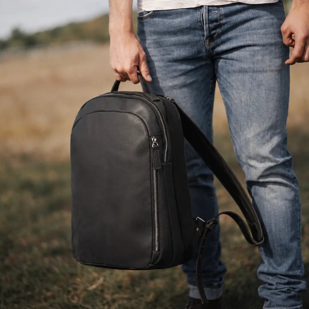mochila couro executiva