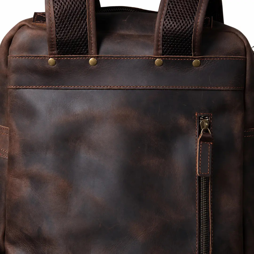 mochila couro notebook