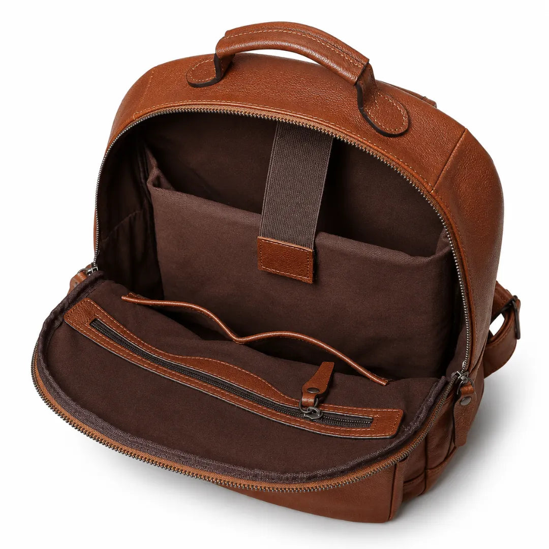 mochila de couro masculina