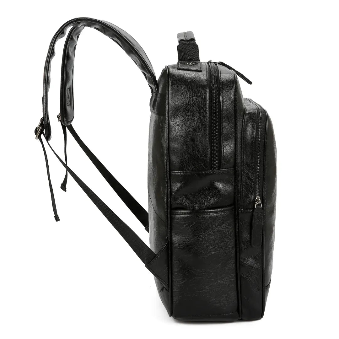 Mochila de Couro Modelo Zurique Preta