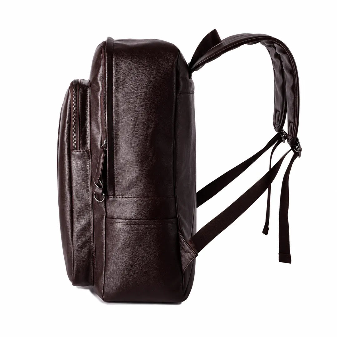 Mochila de Couro Modelo Mônaco Marrom