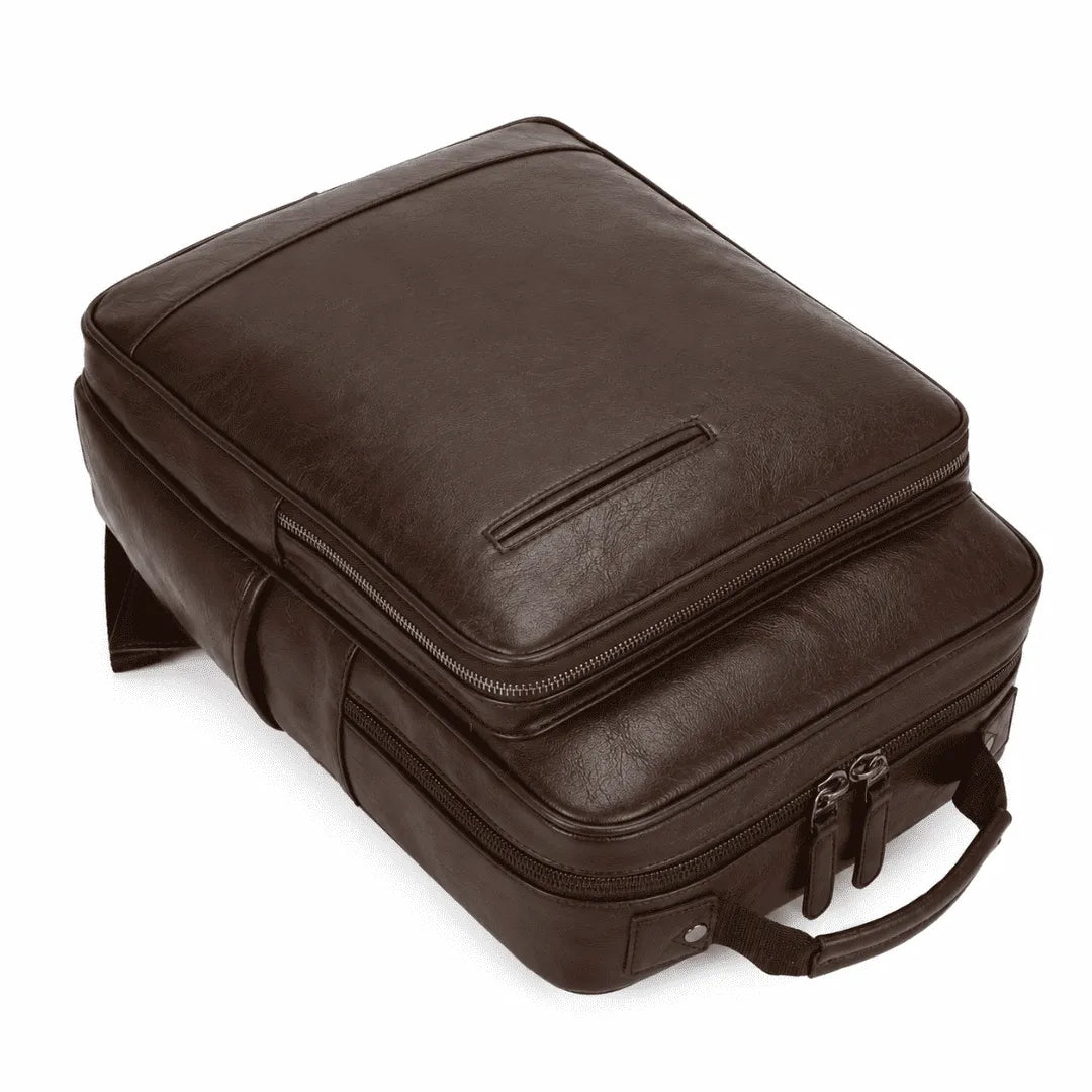 Mochila de Couro Modelo Zurique Marrom