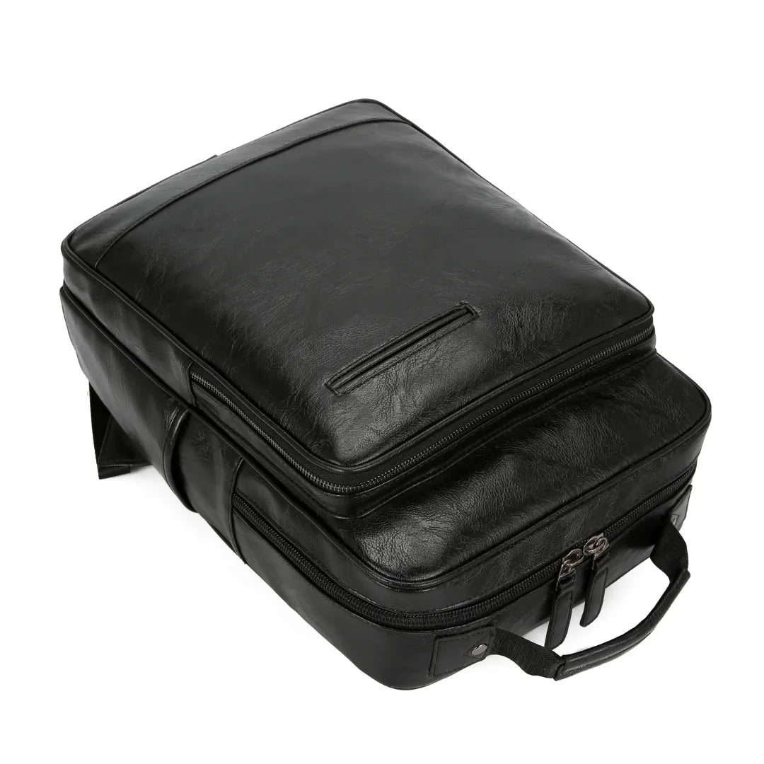 Mochila de Couro Modelo Zurique Preta