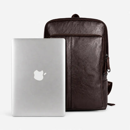 Mochila de Couro Modelo Mônaco Marrom