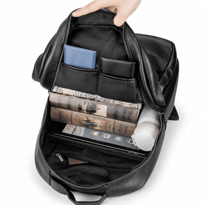 Mochila de Couro Modelo Singapura