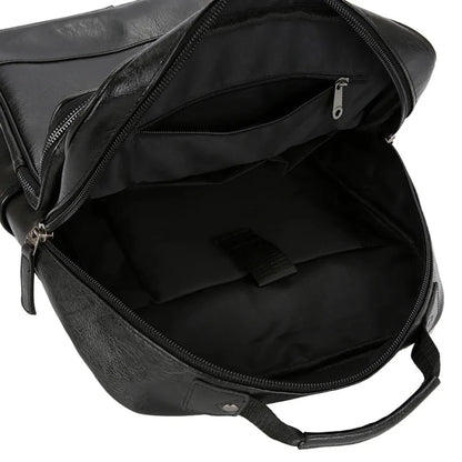 Mochila de Couro Modelo Zurique Preta
