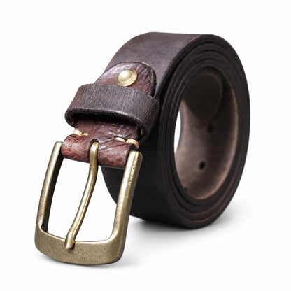 cinto de couro masculino marrom