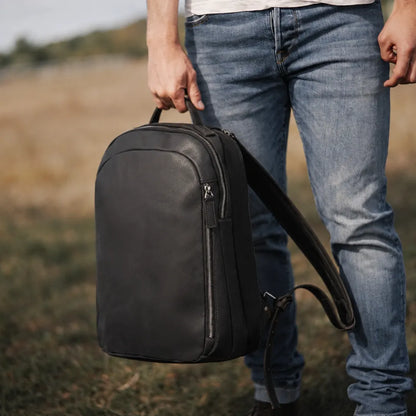 mochila couro executiva