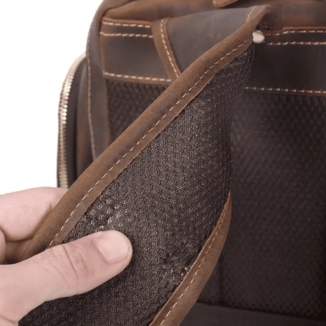 mochila couro executiva