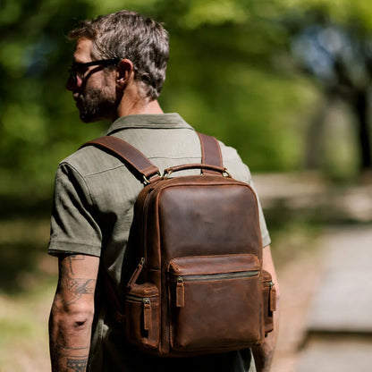 mochila couro executiva
