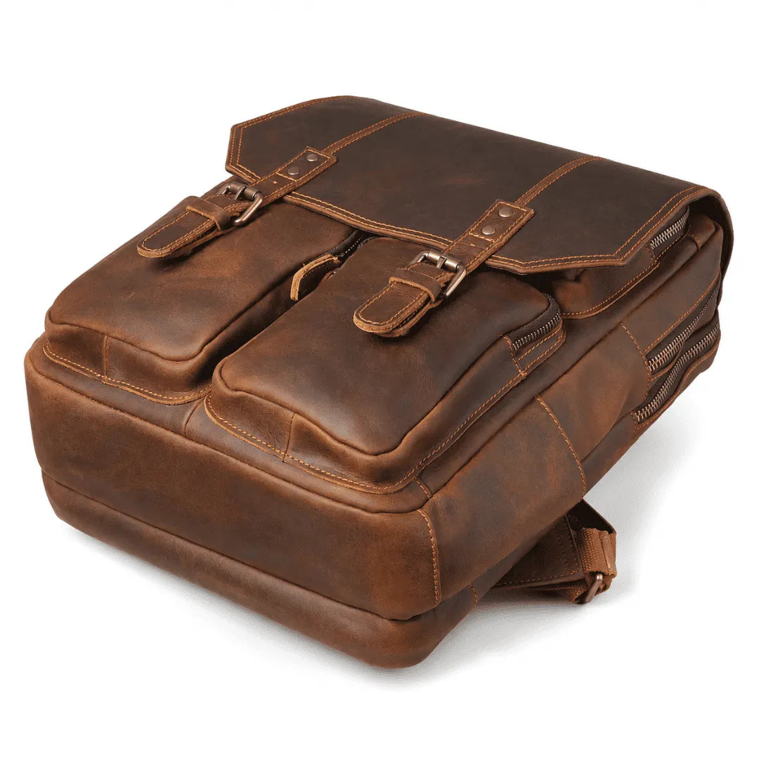mochila couro masculina