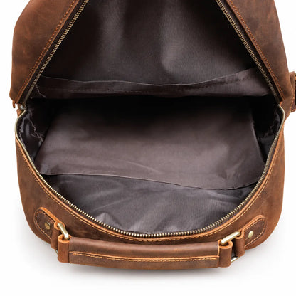 mochila couro masculina