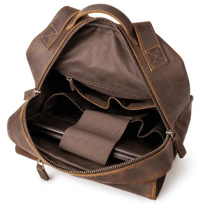 mochila couro notebook
