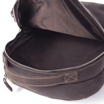 mochila couro notebook