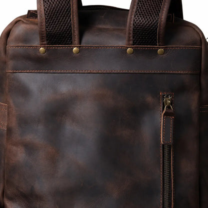mochila couro notebook