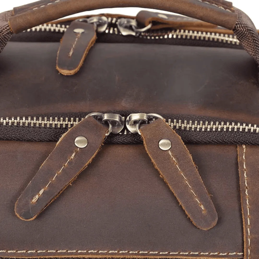 mochila couro notebook