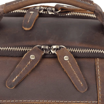 mochila couro notebook