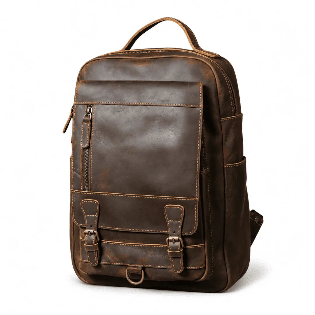 mochila de couro