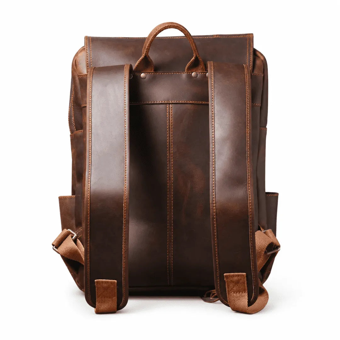 mochila de couro legítimo