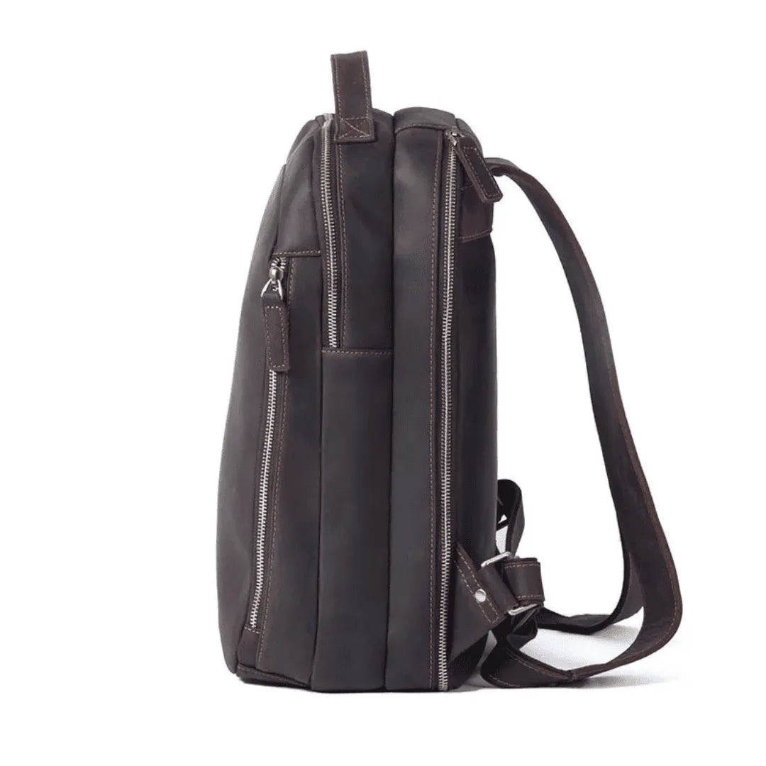 mochila de couro legítimo