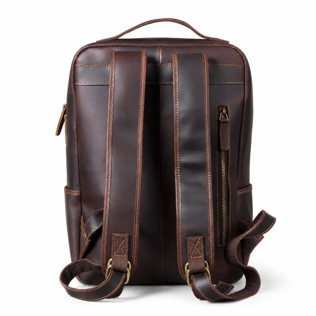 mochila de couro legítimo