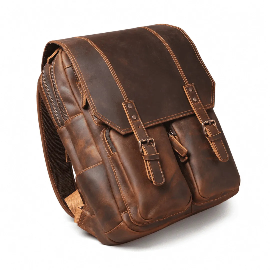 mochila de couro masculina