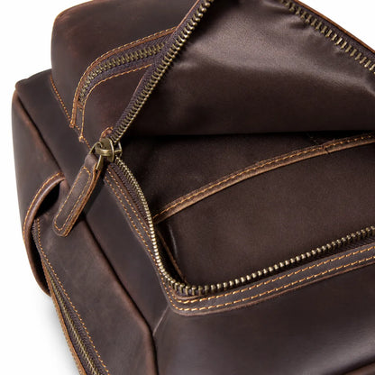 mochila de couro notebook