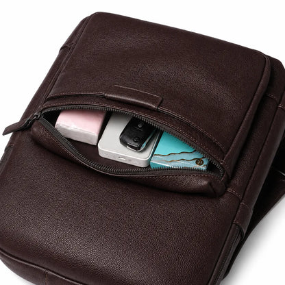 mochila de couro notebook