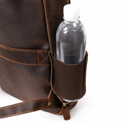 mochila de couro notebook