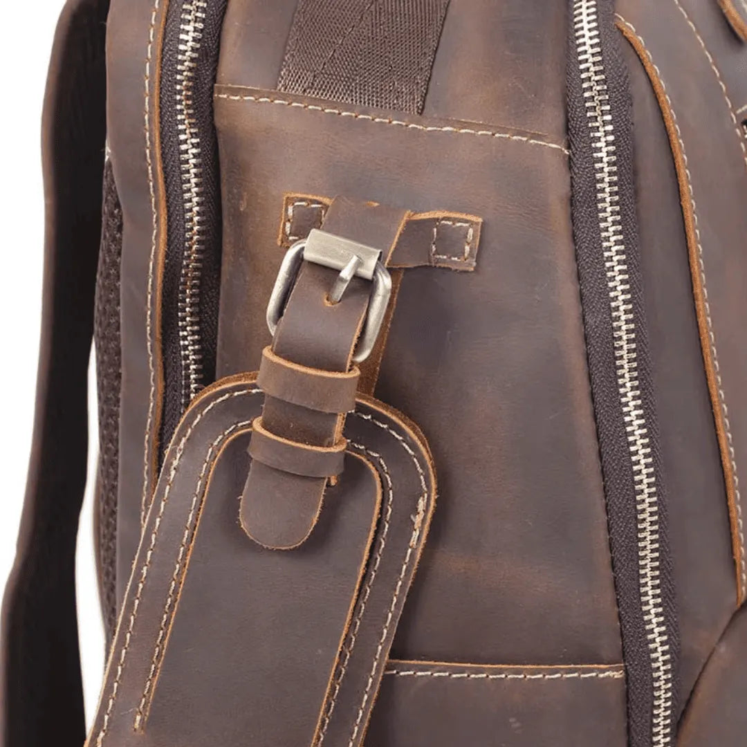 mochila de couro notebook