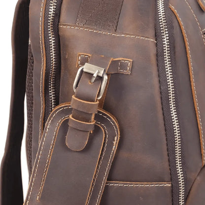 mochila de couro notebook