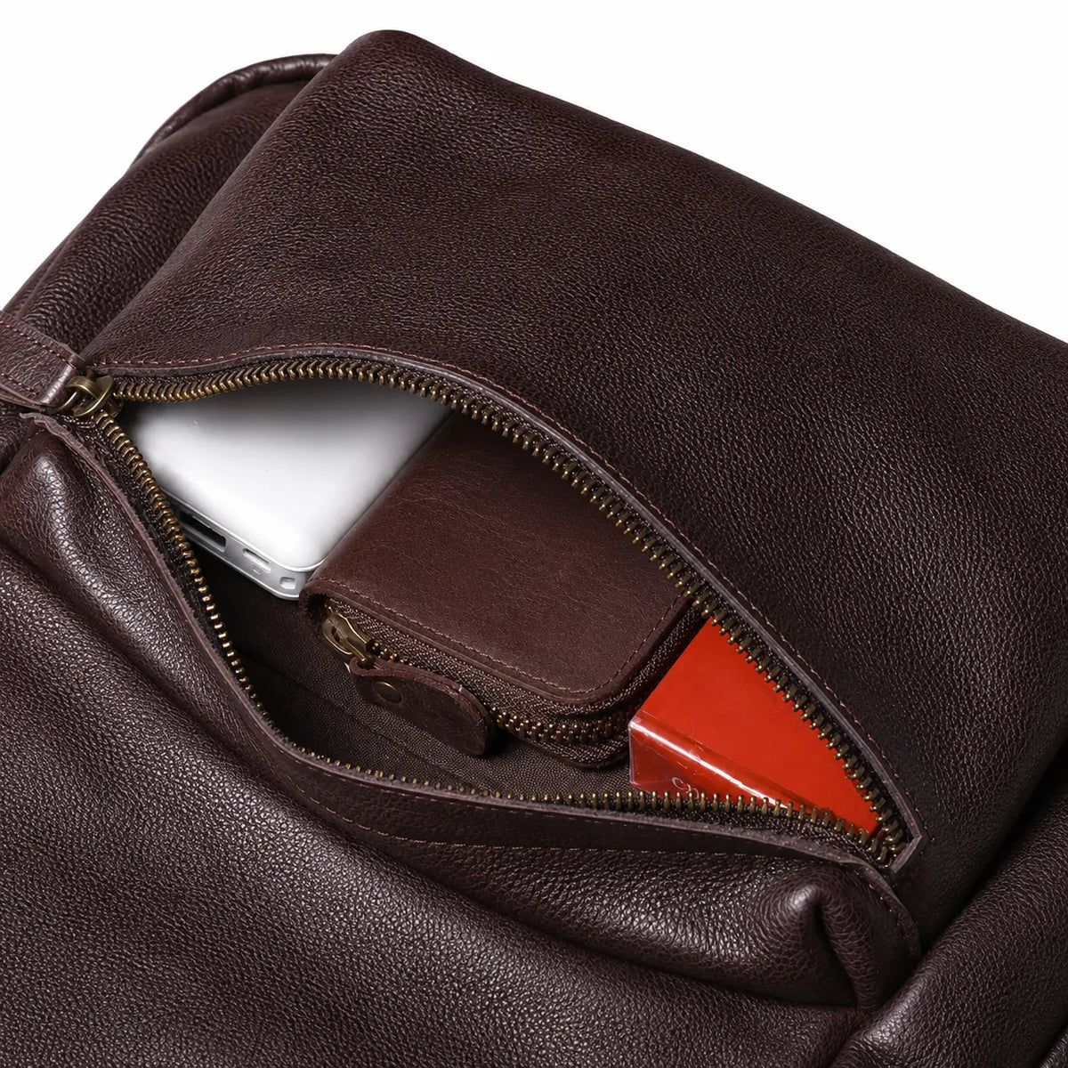 mochila de couro para notebook
