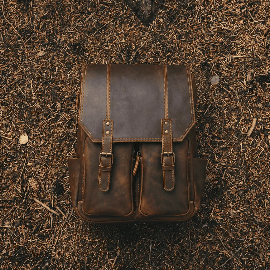 mochila de couro para notebook masculina